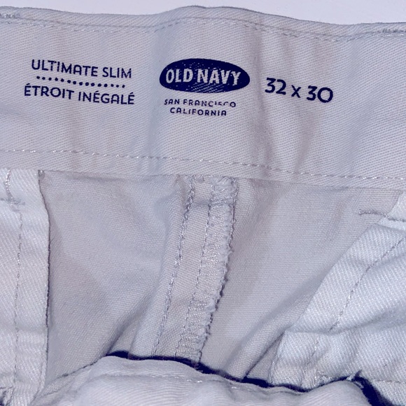 MENS OLD NAVY ULTIMATE SLIM LIGHT TAN CHINO PANTS 32 x 30 - Picture 9 of 9